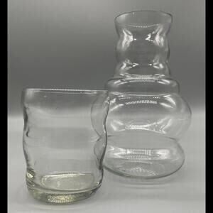 Elegant Glass Carafe and Tumbler Set